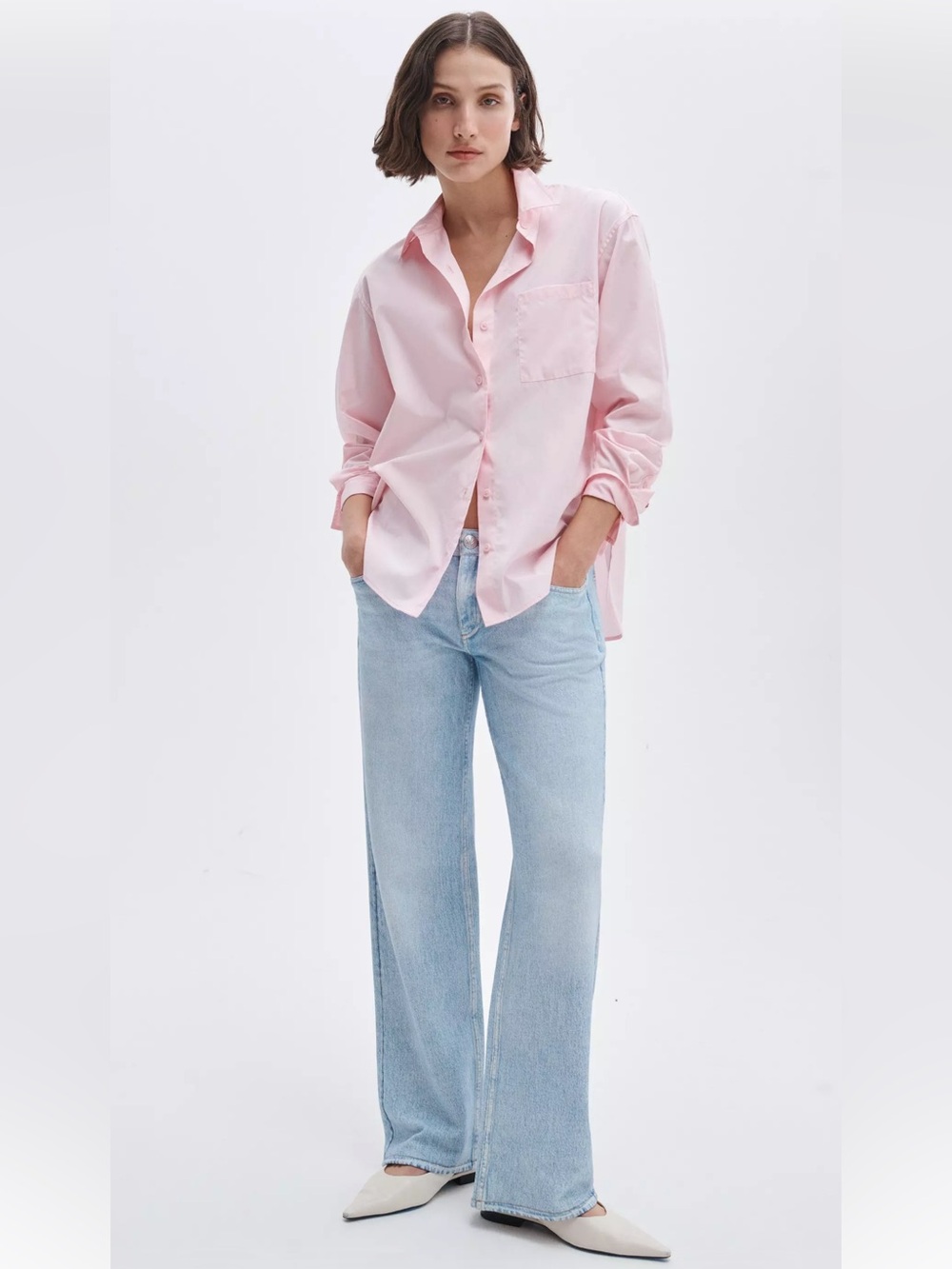 Rag & Bone Women’s Miramar Cam Relaxed Straight Pant Jean Cotton Size 30 Fits 32